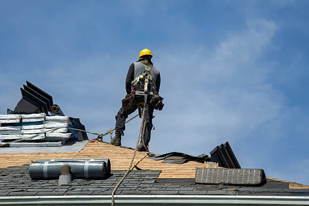 Professional Roof Installation technician working in Hampton Bays, NY